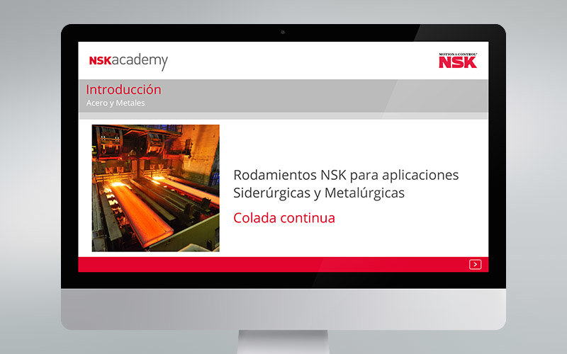 El módulo de formación online para colada continua ya está disponible en la NSK academy